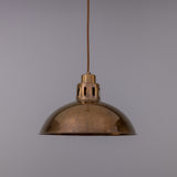 Antique Brass Paris Industrial Brass Pendant by Mullan Lighting