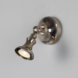 Antique Silver Accra Traditional Small Brass Spotlight by Mullan Lighting