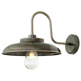 Antique Silver Darya Swan Neck Bathroom Wall Light By Mullan