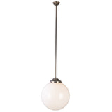 Antique Silver Luanda Opal Globe Bar Pendant by Mullan Lighting