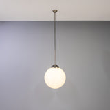 Antique Silver Luanda Opal Globe Bar Pendant by Mullan Lighting