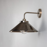Antique Silver Nerissa Brass Bathroom Wall Light by Mullan Lighting