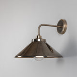 Antique Silver Nerissa Brass Bathroom Wall Light by Mullan Lighting
