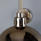 Antique Silver Paris Swan Neck Wall Light By Mullan Lighting Detail View