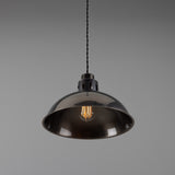 Antique Silver Paris Industrial Brass Pendant by Mullan Lighting