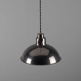 Antique Silver Paris Industrial Brass Pendant by Mullan Lighting