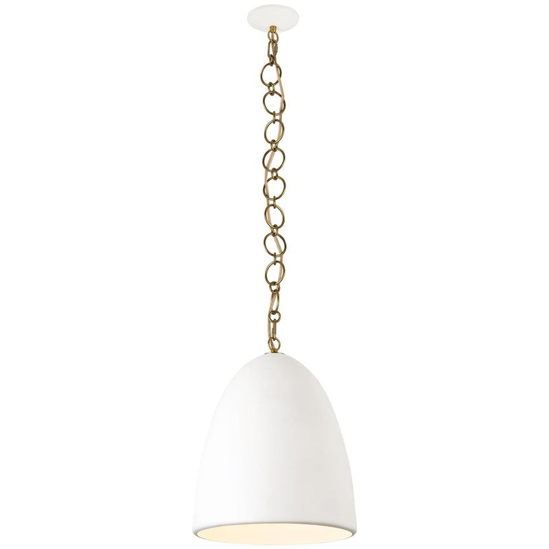Antique White 14inch Grant Pendant by Alora Lighting