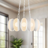Antique White 25inch Cortez Chandelier by Alora Lighting