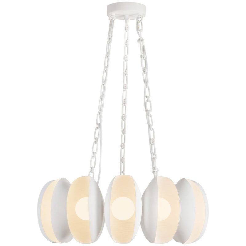 Antique White 25inch Cortez Chandelier by Alora Lighting
