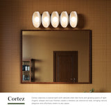 Antique White 26inch Cortez Wall/Vanity Light by Alora Lighting