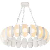 Antique White 37inch Cortez Chandelier by Alora Lighting