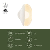 Antique White 5inch Cortez Wall/Vanity Light by Alora Lighting Light Source