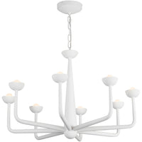 Antique White Spade Chandelier by Alora Lighting