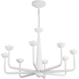 Antique White Spade Chandelier by Alora Lighting