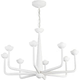 Antique White Spade Chandelier by Alora Lighting