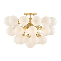 Antoneta Semi Flush - Aged Brass