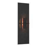 Aperture Vertical Wall Sconce - Black Topaz Art Glass