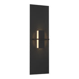 Aperture Vertical Wall Sconce - Black White Art Glass