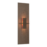 Aperture Vertical Wall Sconce - Bronze Topaz Art Glass