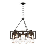 Apothecary Circular Chandelier in Black by Hubbardton Forge
