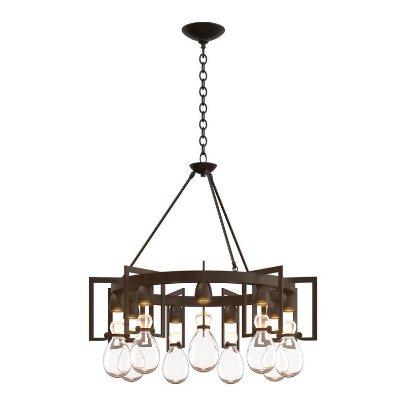 Apothecary Circular Chandelier in Bronze by Hubbardton Forge