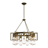 Apothecary Circular Chandelier in Modern Brass by Hubbardton Forge