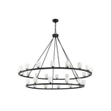 Aragon LED Chandelier 58.75'' Matte Black White