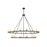 Aragon LED Chandelier 58.75'' Matte Black White