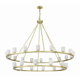 Aragon LED Chandelier 58.75'' Soft Brass White