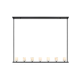 Aragon LED Linear Chandelier 56'' Matte Black White