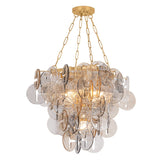 Aran Chandelier - 9 Light in Vintage Gold Leaf by Corbett