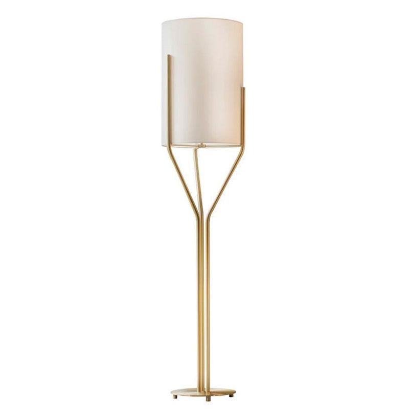 Arborescence Floor Lamp by CVL - Large, Polished Copper-Mitzi. The lamp is installed in  common rooms such as living room, dining room or entrance