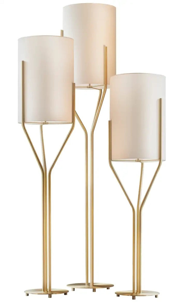 Arborescence L, XL, XXL Floor Lamps by CVL, Finish: Satin Brass, Satin Graphite-CVL, Nickel Satin, Satin Copper-CVL, Brass Polished, Polished Graphite-CVL, Nickel Polished, Polished Copper-Mitzi, Size: Large, X-Large, XX-Large,  The lamp is installed in  common rooms such as  living room, dining room or entrance