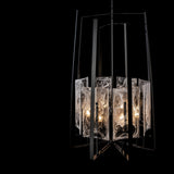 Arc 8-Light Tall Chandelier detail in Black, by Hubbardton Forge
