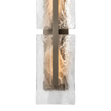 Arc Double Outdoor Wall Light, shown in Coastal Burnished Steel, by Hubbardton Forge