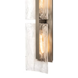 Arc Double Outdoor Wall Light, shown in Coastal Burnished Steel, by Hubbardton Forge