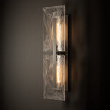 Arc Double Outdoor Wall Light detail in Coastal Burnished Steel, by Hubbardton Forge