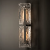 Arc Double Outdoor Wall Light detail in Coastal Burnished Steel, by Hubbardton Forge