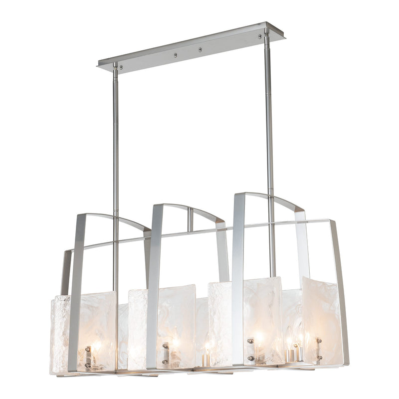 Arc Linear Suspension, shown in Sterling, by Hubbardton Forge