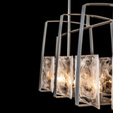 Arc Linear Suspension detail in Sterling, by Hubbardton Forge