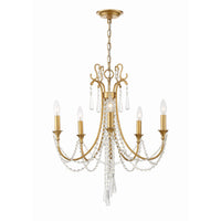 Arcadia Chandelier 23.5" Antique Gold