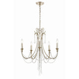 Arcadia Chandelier 23.5" Antique Silver