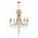Arcadia Chandelier 26.75" Antique Gold