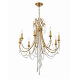 Arcadia Chandelier 26.75" Antique Gold