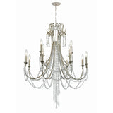Arcadia Chandelier 32.5" Antique Silver