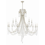 Arcadia Chandelier 46.25" Antique Silver