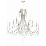 Arcadia Chandelier 46.25" Antique Silver
