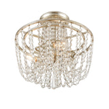 Arcadia Semi Flush Mount 15'' Antique Silver