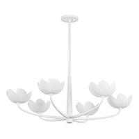 Arcata Chandelier - 6 Light - Gesso White by Troy Lighting