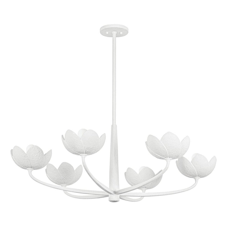 Arcata Chandelier - 6 Light - Gesso White by Troy Lighting
